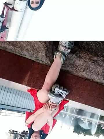 A kinky picked up euro amateur outdoor upskirt in hd