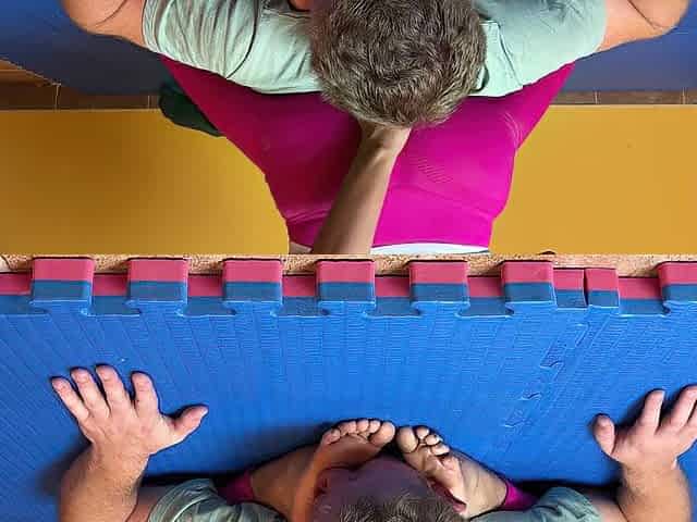 Foot Humiliation Wrestling Oriental Barefoot Wins the Match