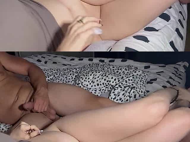 Rubbing his dick on my cunt