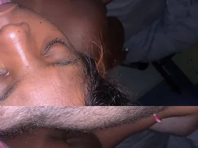 Black gal gets sexually excited in the bedroom