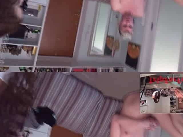Real cuckold in front of her spouse, AMWF, creampie