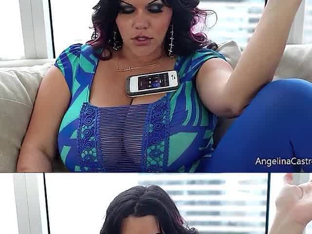 Angelina Castro Removes That Fuck-rubber To Take His Cum On Her Melons!