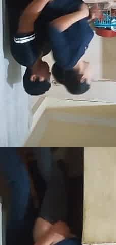 Alone with my maid, my wife nearly caught us