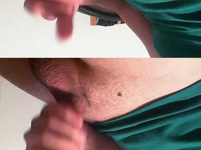 Hunk masturbation with ejaculation