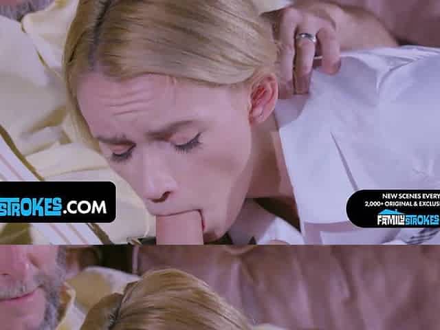 Stepsister and Stepdaughter Want to Breed but Get a Sticky Facial Instead