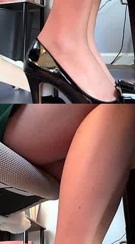 Maitresse Madelines solo foot fetish POV