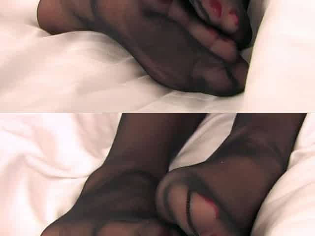 Maitresse Madelines solo foot fetish POV