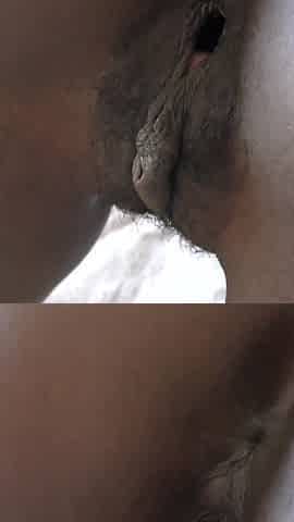 Beautyful Black Pussy Gucked From Behind Internal Cumshot