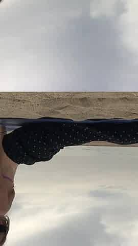 Beach Yoga in Bikini Top