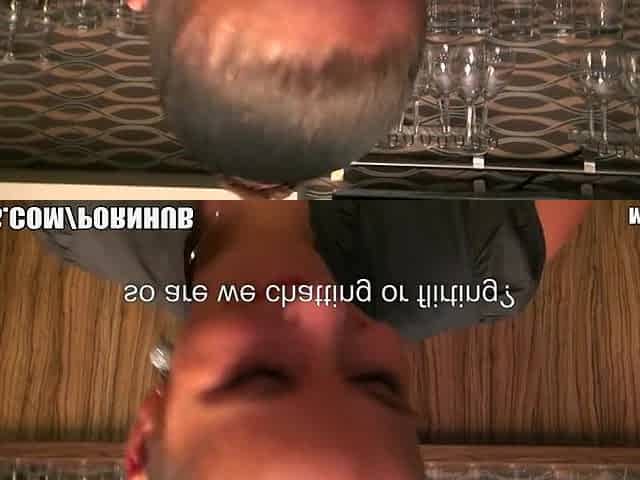 Breathtaking Czech bartender is paid for a sex session at work