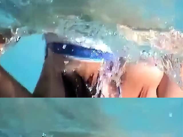 awesome naked bikini boobs downblouse from the pool