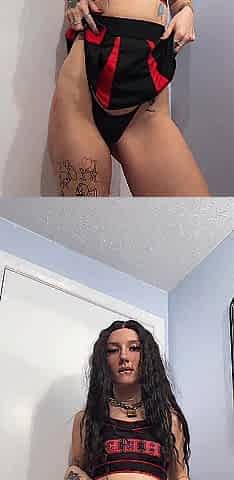 Concupiscent cheerleader undresses for u