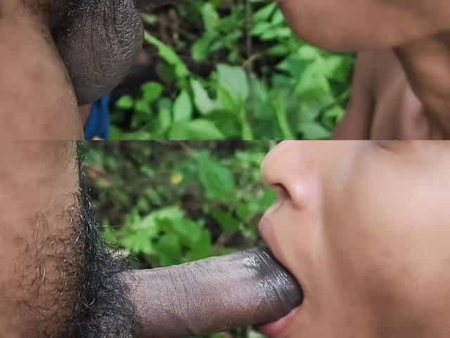 An Indian Desi Aunty Fucking with Her Local Boyfriend When Cheating Her Husband in Jungle