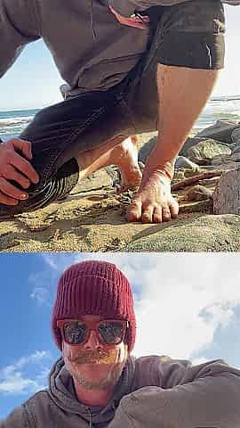 Hawt Bare Dude Swims At A Public Beach.