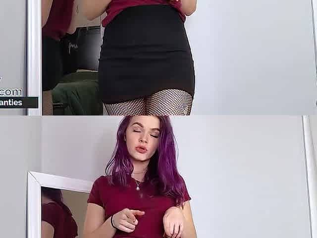 Drama Club Floozy Acts Out A Scene For Her Fan In advance of Having An Intensive Climax - The Panty Bank