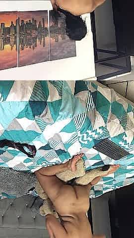 Hawt woman permeates herself with her sextoy at her boss's abode