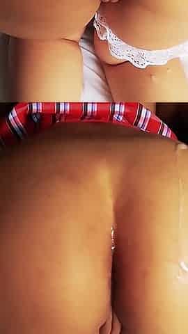 I Fuck My Fitness Girlfriend and I Cum Shot in Her Ass