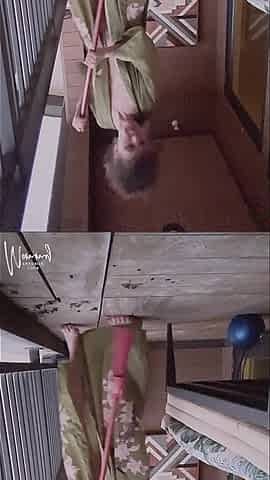 Sweeping the Balcony