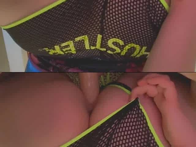 Riding wang in fishnet shorts onlyfans @slimthickn