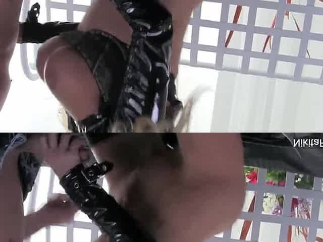 A large white cock is used to fuck Nikita Von James.