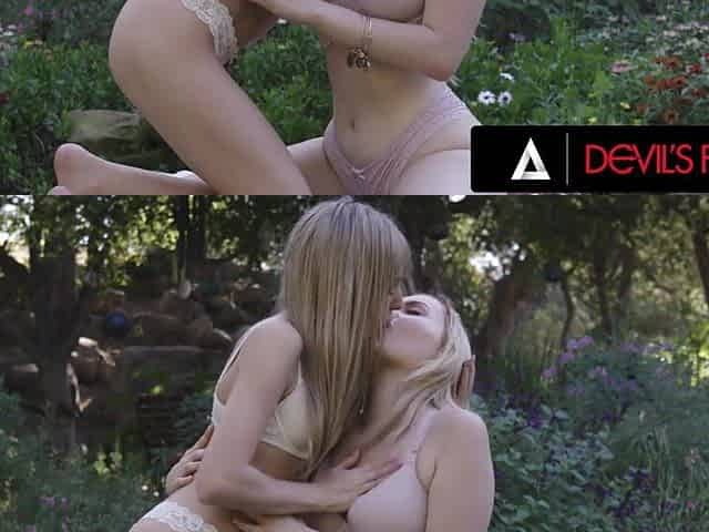 DEVILS FILM - 2 Pretty Lesbo Smack Every Other's Juicy Vaginas
