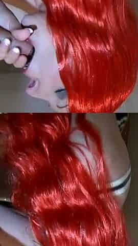 Wild Bathroom DP with Redhead Slut Ashley Dark