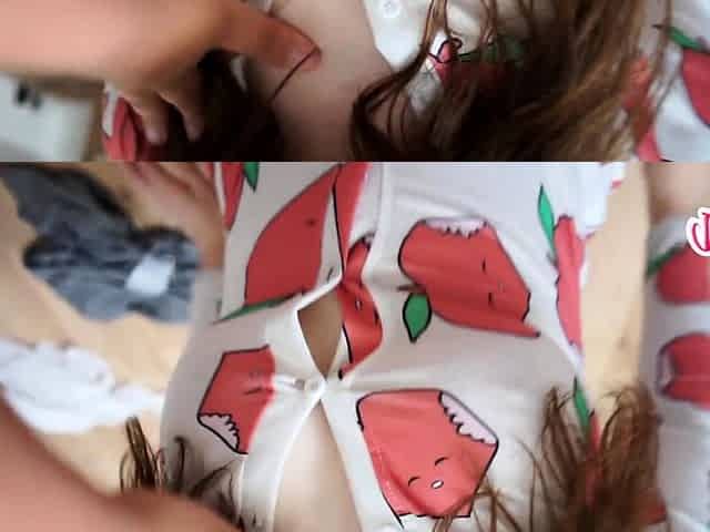 Amateur housewife blowjob and handjob with cumshot