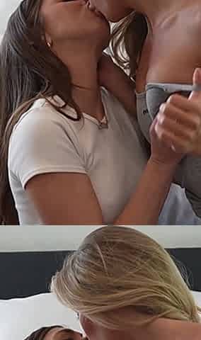 BONNIE BLUE & RILEY REID kiss previous to SCREWING A FAN