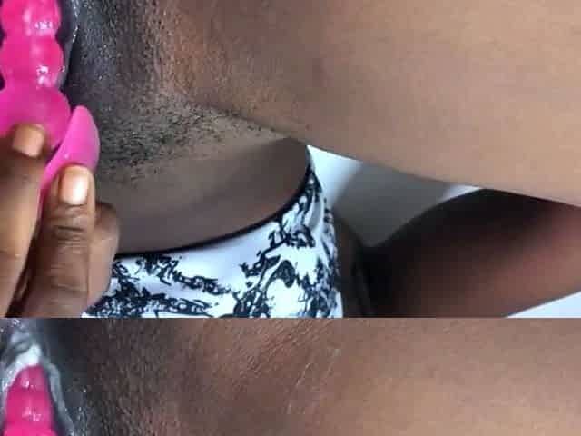 Black Babe's Pussy Gushes from Orgasmic Bliss
