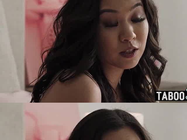 Tiny bazookas oriental doxy keeping her step cousins throat shut