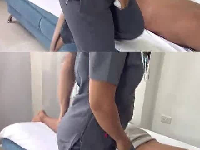 Hawt masseuse gets turned on by her client's giant dick - ENM DIAMOND