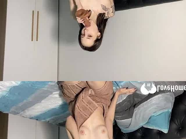 Making myself cum with a fresh toy