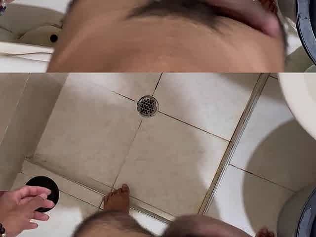 masturbation in a public washroom