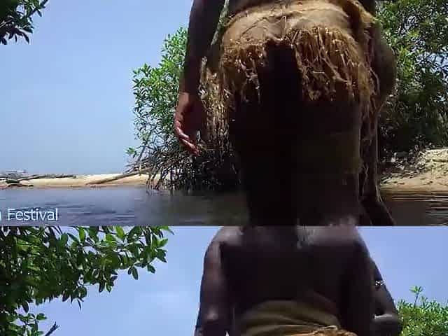 This favourable Afro villager got two girlfriends
