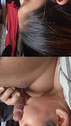 Sucking penis in secret