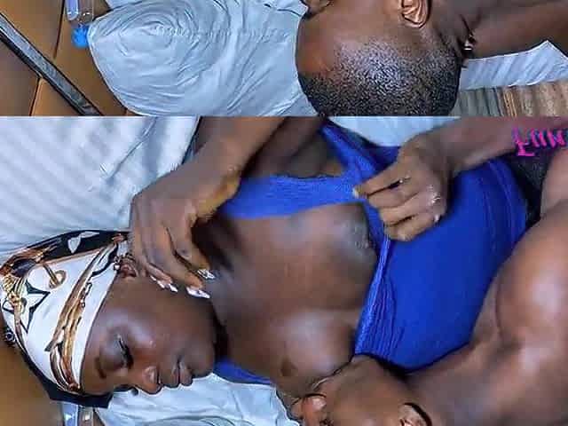 Ebony hottie had always wanted to screw her delivery dude