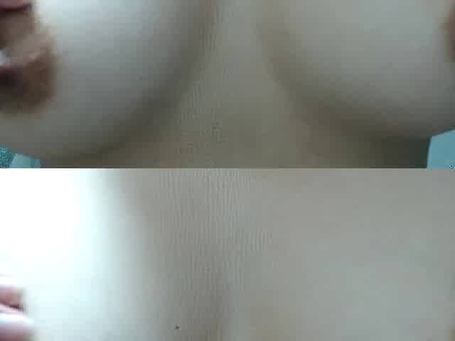 DUCHA DE SPERM en perfectas tetas naturales
