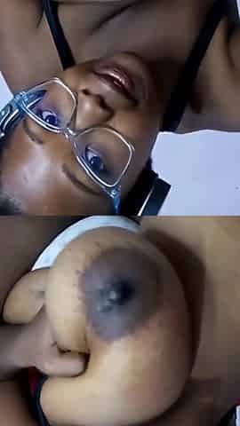 Sucking My Huge Tits