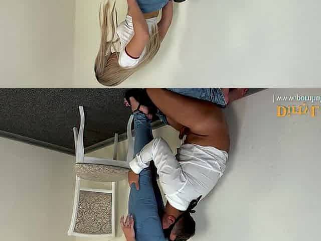Large Tits Hotty In Ripped Jeans Gets Spunk flow On Priceless Butt In Constricted Jeans