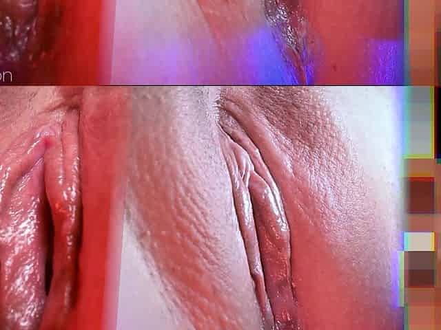 Close-up Pussy Reacts to Porn 7