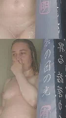 Naked MILF Taking a Bath