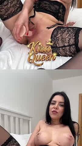 Kira's Blue Eyes Beg You to Stroke as She Fucks Her Toy!