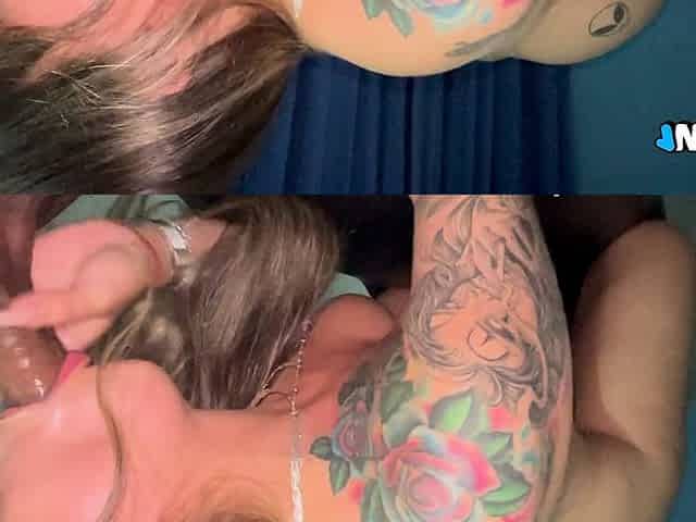 Blonde Slut Gives Me A Deep Throat After Party And Asks To