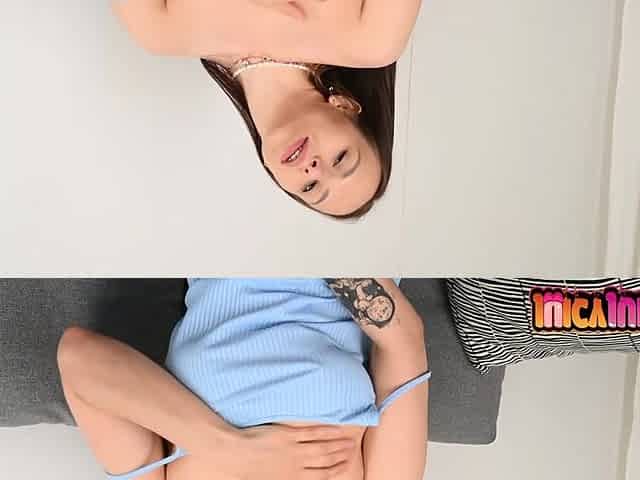 Juicy julia fingers her teen pussy in a solo scene