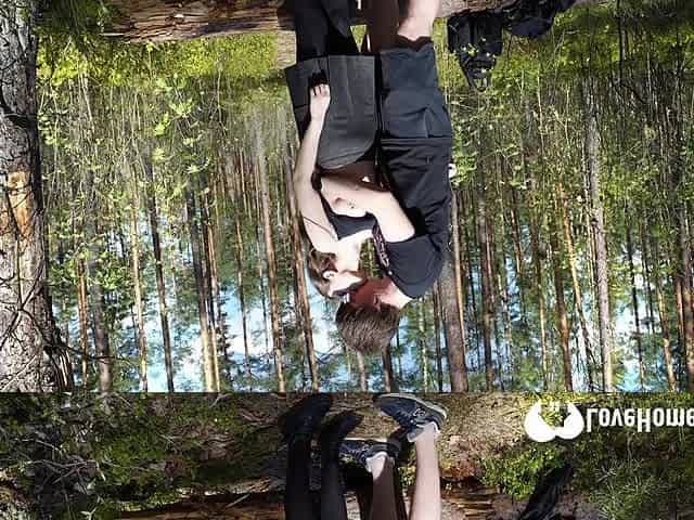 We had passionate sex in the woods