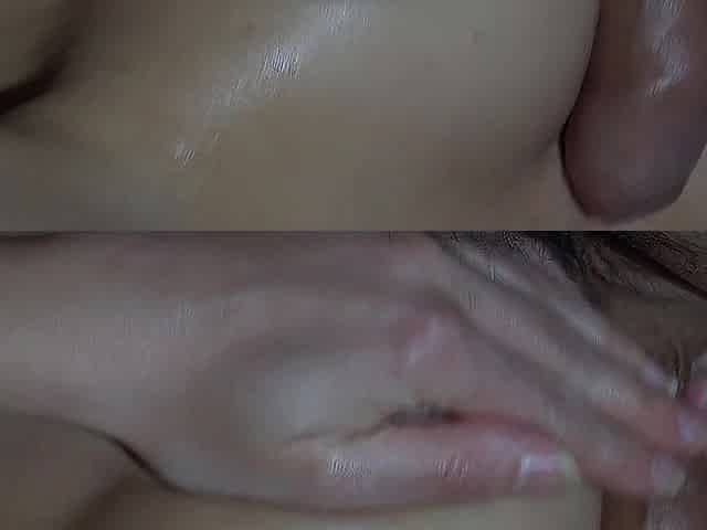 I make him cum with my teat.