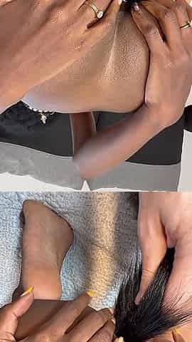 Sexy Buttplug Play with Petite Ebony - Huge Anal Creampie
