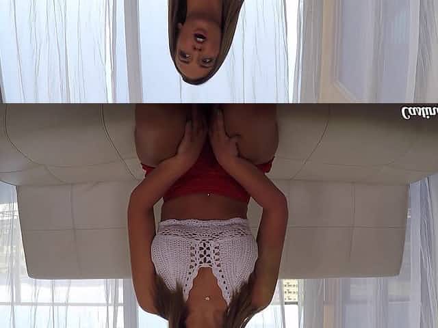 Thick Layla London spreads legs and enjoys the pussy penetration