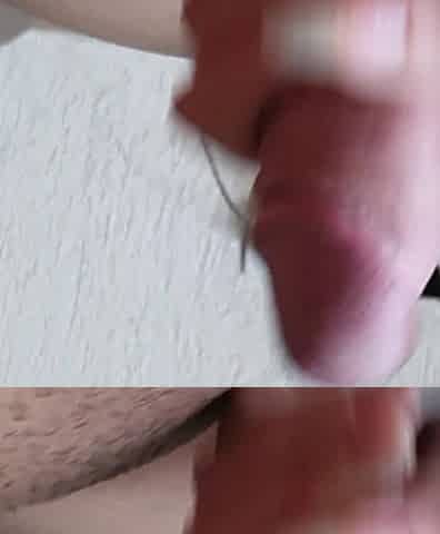 Look at My Long Nails Playing with This Juicy Cock Until It Cums, and Playing with the Thick Load Too.