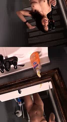 Amateur blondie solo anal masturbation